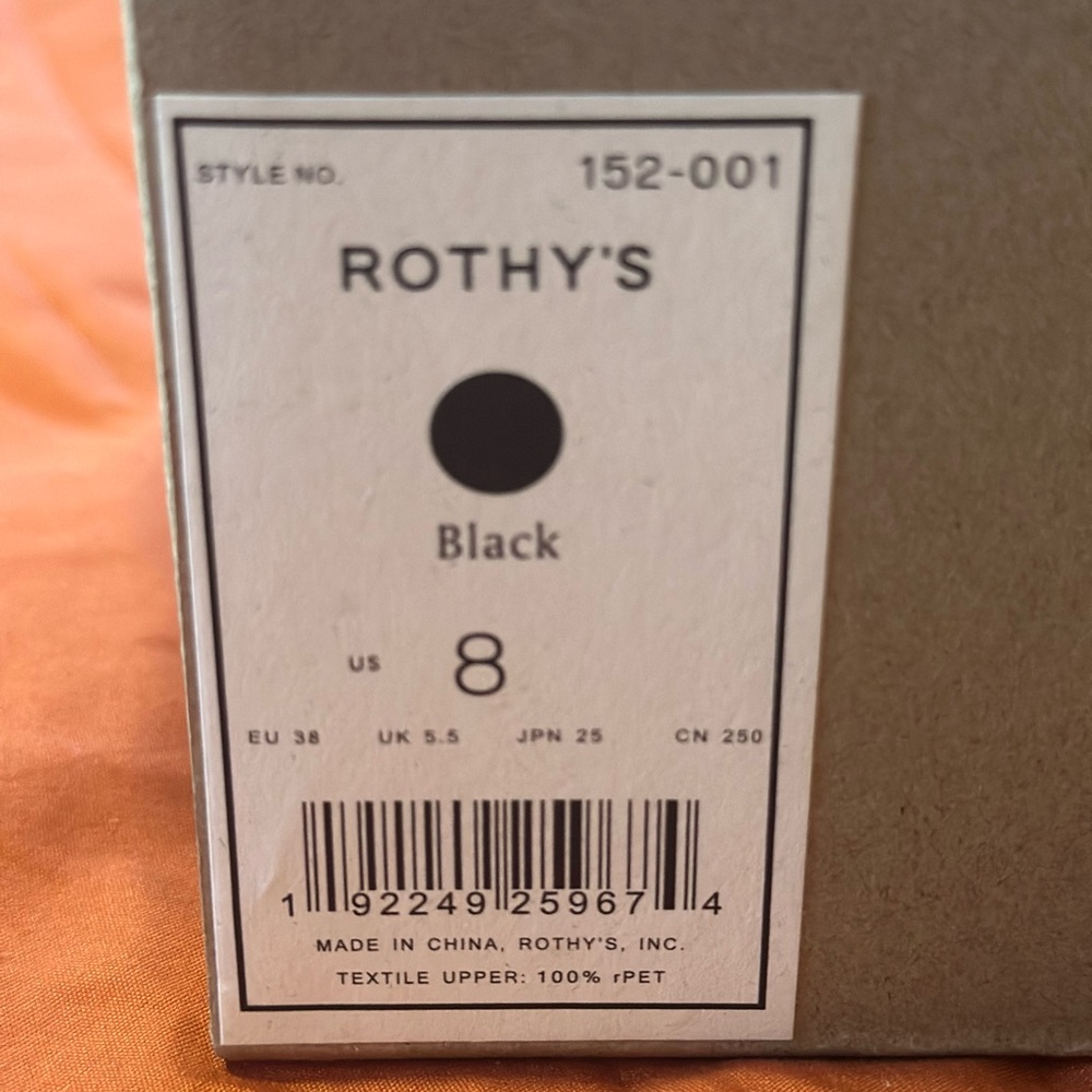 Rothy's Black Pointed Toe Flats NWT - Picture 3 of 3